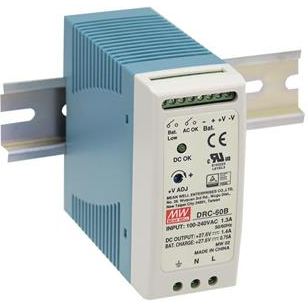 MEAN WELL-DRC-60B AC to DC Power Supplies AC/DC Power Supply Dual-OUT 27.6V/27.6V 1.4A/0.75A 59.34W 11-Pin