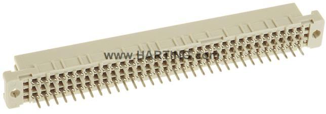 HARTING-09032648825 Face arrière de raccordement DIN 41612 Connector, Wave Solder Connection