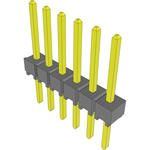 Conn Unshrouded Header HDR 6 POS 2.54mm Solder ST Top Entry Thru-Hole Bulk