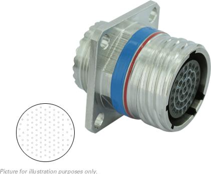 SOURIAU-D38999/20KH35SD Steckverbinder, rund Conn Circular SKT 100 POS Crimp ST Flange Mount 100 Terminal 1 Port