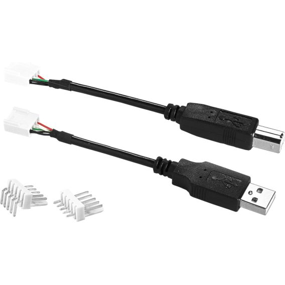 Bulgin Components PLC-14194 Andere Kabelbaugruppen Cable Assembly Adapter 0.1m USB 2.0 Type B to Wire to Board 4 to 5 POS M-M Bulk