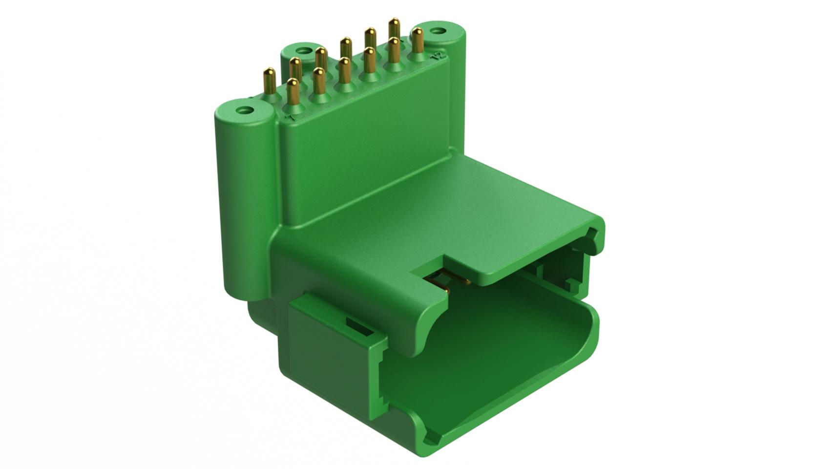 Amphenol-ATF13-12PC-BM31 Steckverbinderleisten und Leiterplattenbuchsen Conn Wire to Board RCP 12 POS 4.42mm Solder RA Side Entry Thru-Hole Box