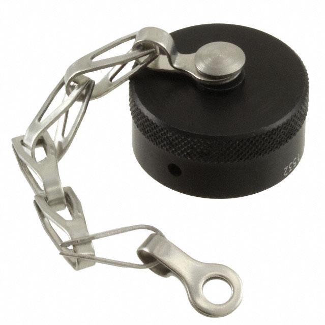 Glenair-MS3181-14CA Connector Accessories Connector Accessories Protective Receptacle Cover Straight Aluminum Black Anodize