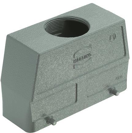 HARTING-19300240427 Schrumpfbalgenadapter Hood 180° 24B Shell Size Powder Die Cast Aluminum Double Lock Han®