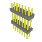 Conn Board Stacker HDR 14 POS 2.54mm Solder ST Top Entry Thru-Hole Bulk