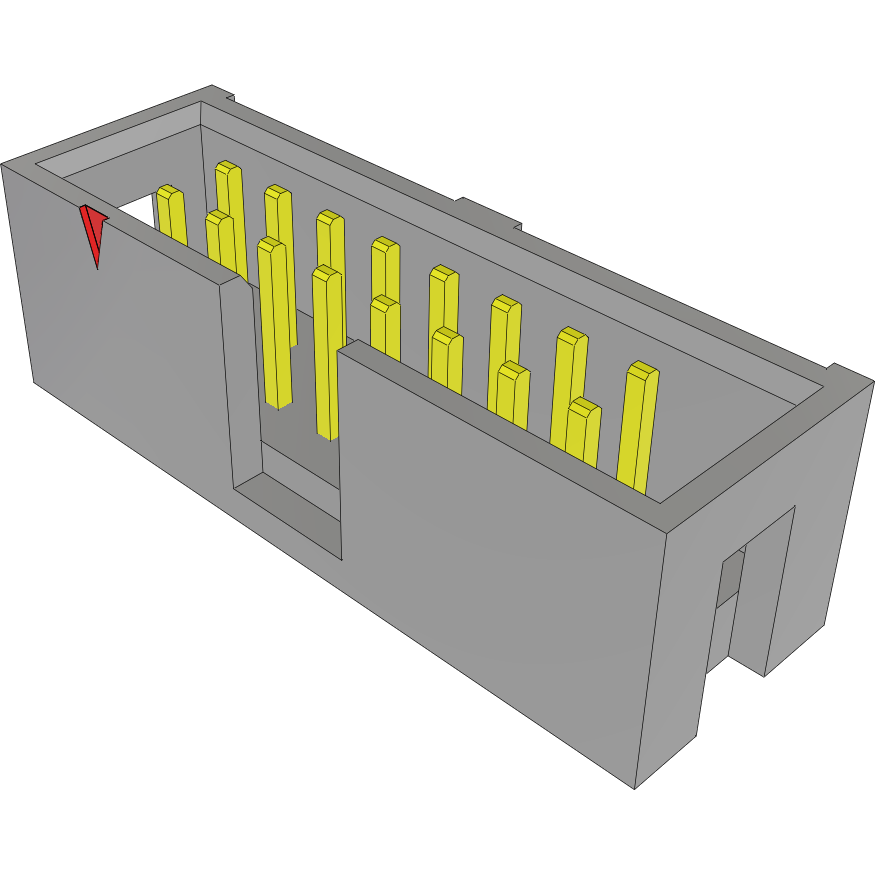 Samtec-HTST-108-01-L-D Embases de raccordement et réceptacles PCB Conn Shrouded Header (4 Sides) HDR 16 POS 2.54mm Solder ST Top Entry Thru-Hole Bulk