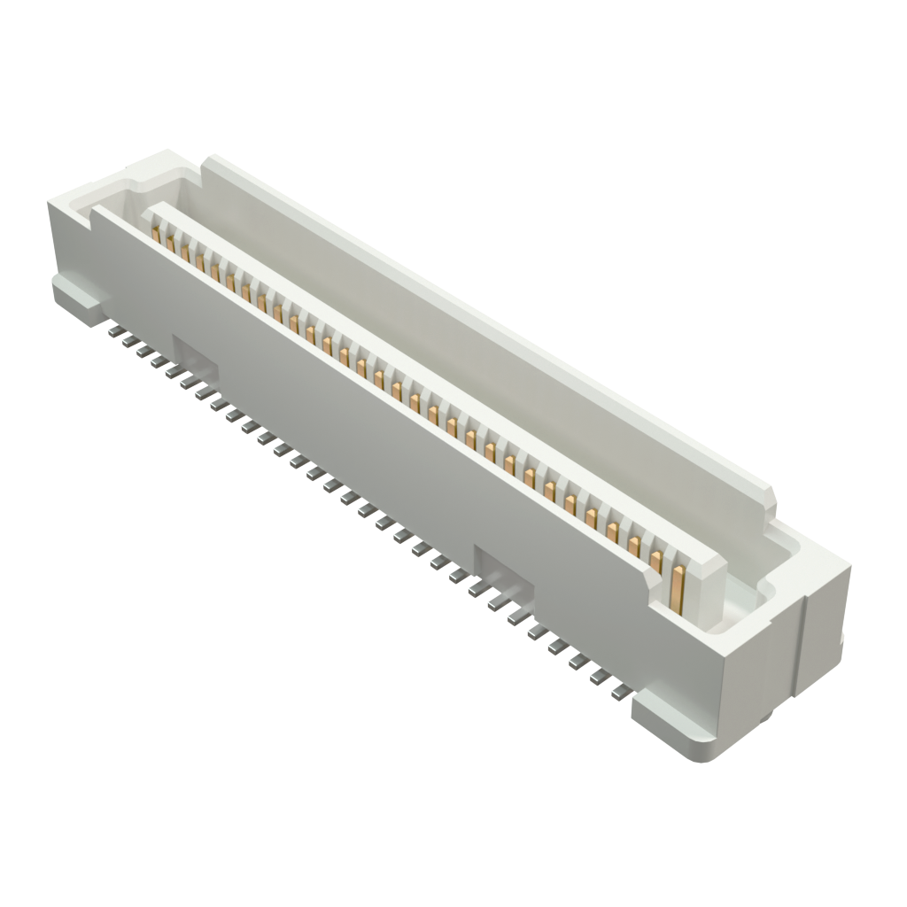 Amphenol Communications Solutions-61083-061700LF Cabezales del conector y receptáculos PCB Conn Board to Board HDR 60 POS 0.8mm Solder ST SMD Tube