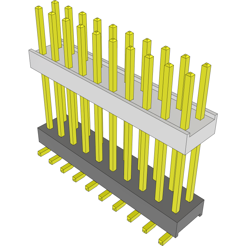 Samtec-HW-10-11-G-D-635-SM-A Steckverbinderleisten und Leiterplattenbuchsen Conn Board Stacker HDR 20 POS 2.54mm Solder ST Top Entry SMD Tube