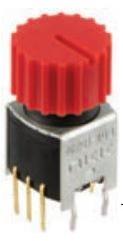 NKK Switches-NR01103ANG13-1C Switch Rotary Switch Rotary ON ON ON SP3T 3 Knob Shaft PC Pins 0.1A 28VAC 28VDC 0.4VA