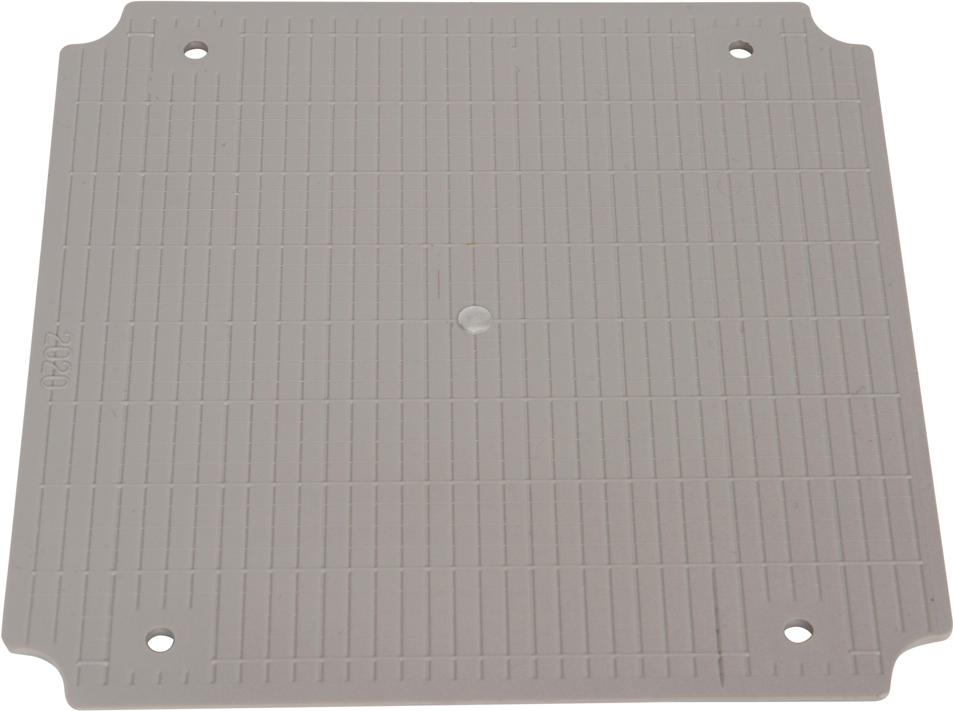 Bud Industries-PTX-22510-P null Mounting Plate Accessory, Plastic, Light Gray, 179mm Product Length, 179mm Product Depth, 10.5mm Product Height, For Enclosure PTH-22510