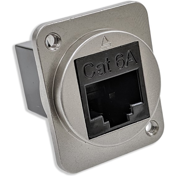 Switchcraft-EHRJ45D6AM3 Steckverbinder, Telefon und Telekommunikation Conn RJ-45 F 8 POS ST Flange Mount 8 Terminal 1 Port Cat 6a Individual