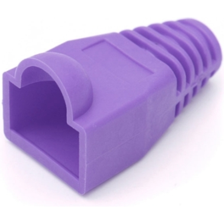 TE Connectivity-5-737893-9 Accessoires de raccordement Connector Accessories 8 POS Modular Plug Boot Violet Box