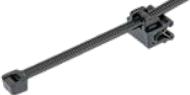 Panduit-CMSA12-B2S-D300 Accesorios del cable Cable Accessories Edge Clip With Cable Tie Steel/Nylon 6/6 Black Zinc