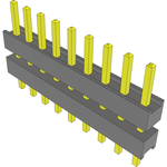 Conn Board Stacker HDR 9 POS 2.54mm Solder ST Top Entry Thru-Hole Bulk
