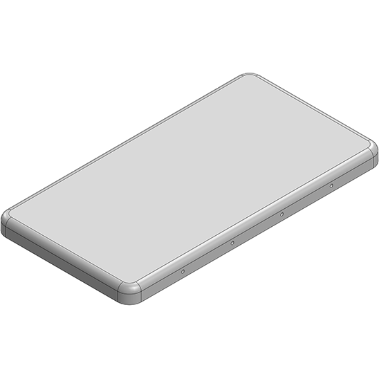 Masach Tech-MS409-10C null 41.3 x 21.9 x 2.4mm Two-piece Drawn-Seamless RF Shield/EMI Shield COVER (CRS)