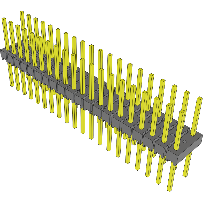 Samtec-MTSW-120-09-G-Q-320 Steckverbinderleisten und Leiterplattenbuchsen Conn Unshrouded Header HDR 40 POS 2.54mm Solder ST Top Entry Thru-Hole Bulk
