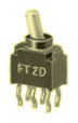 knitter-switch-FT2D Interruttore a levetta Switch Toggle ON ON DPDT Round Lever PC Pins 6A 250VAC 30VDC 0.4VA PC Mount