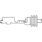 Contact SKT 2.8 Size Crimp ST Cable Mount 21-22AWG