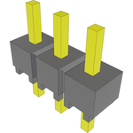 Conn Unshrouded Header HDR 3 POS 2.54mm Solder ST Top Entry Thru-Hole Bulk