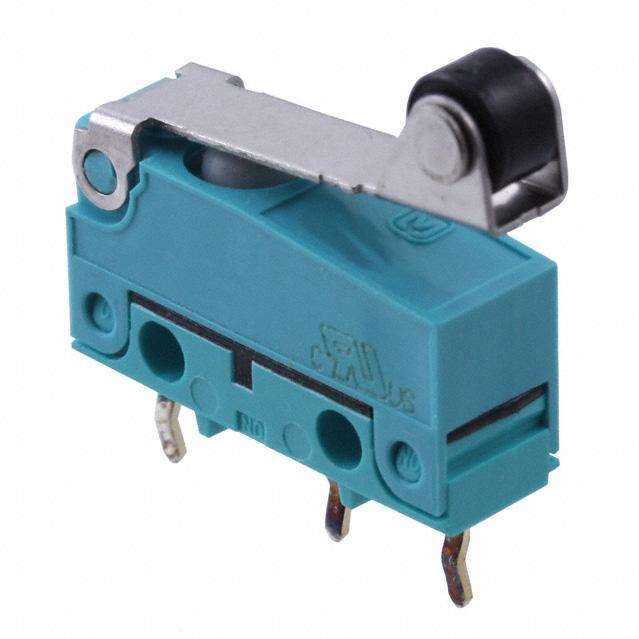 Panasonic-ABS1516419 Interruptor de acción ultrarrápida Switch Snap Action N.O./N.C. SPDT Roller Lever PC Pins 0.1A 250VAC 30VDC 0.39N Thru-Hole Carton/Case