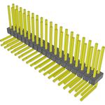 Conn Unshrouded Header HDR 38 POS 2.54mm Solder RA Side Entry Thru-Hole Bulk