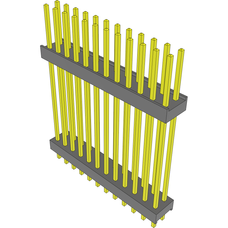 Samtec-DW-12-14-F-D-1000 Connector Headers and PCB Receptacles Conn Board Stacker HDR 24 POS 2.54mm Solder ST Top Entry Thru-Hole Bulk