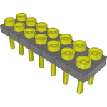 Conn Socket Strip SKT 14 POS 2.54mm Solder ST Top Entry Thru-Hole Tube