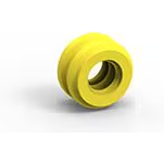 TE Connectivity-1587530-1 Accessori per connettori Connector Accessories Cable Seal Straight Silicone Yellow Package