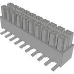 Conn Isolated Power Socket Strip SKT 20Power POS 2.54mm Solder ST Top Entry SMD Mini Mate® Tube
