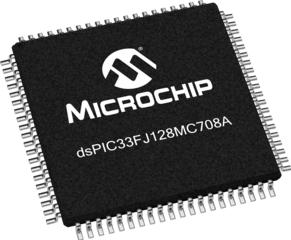 Microchip Technology-DSPIC33FJ128MC708AT-I/PT Microcontrollers - MCUs MCU 16-bit dsPIC RISC 128KB Flash 3.3V 80-Pin TQFP T/R