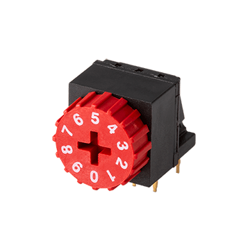 Same Sky (formerly CUI Devices)-RDS6-10S-1011-3-RA-254-D Interruttore DIP Switch DIP N.O./N.C. SP10T 10 Numbered Dial 0.15A 42VDC PC Pins 2.54mm Thru-Hole Tube