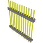 Conn Board Stacker HDR 13 POS 2.54mm Solder ST Top Entry Thru-Hole Bulk
