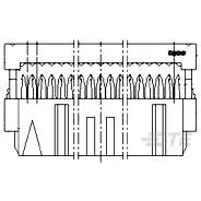 TE Connectivity-1-215919-6 Steckverbinderleisten und Leiterplattenbuchsen Conn IDC Connector RCP 16 POS 2.54mm IDT RA Cable Mount Reel