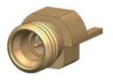 HUBER+SUHNER-29976BM-2-006 RF-Steckverbinder Conn SMP 0Hz to 65GHz 50Ohm Solder ST Edge Mount PL Gold Over Nickel