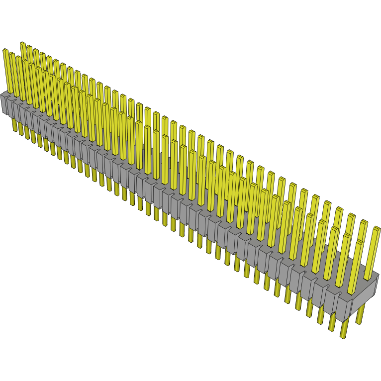 Samtec-HTMS-140-01-SM-D Embases de raccordement et réceptacles PCB Conn Unshrouded Header HDR 80 POS 1.27mm Solder ST Top Entry SMD Tube