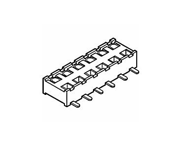 Amphenol Communications Solutions-91596-324LF Cabezales del conector y receptáculos PCB Minitek® 2.00mm, Board to Board Connector, PCB Mounted Receptacle , Vertical , Surface Mount, Bottom Entry, Double row, 24 Positions, 2.00mm (0.079in) Pitch