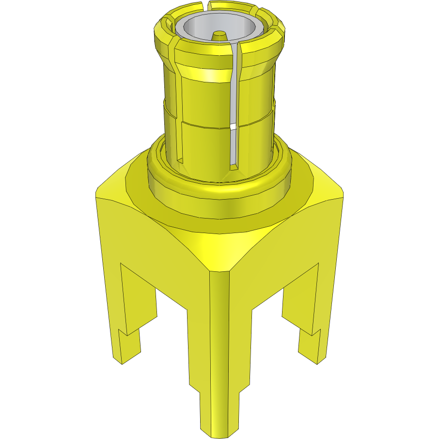 Samtec-MCX-P-P-H-ST-TH2 RF-Steckverbinder Conn MCX 0Hz to 6GHz 50Ohm Solder ST Thru-Hole PL Gold Tray