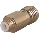 HUBER+SUHNER-33_MMBX-SMA-50-1/111_NE RF-Steckverbinder Conn MMBX-SMA Adapter 0Hz to 12.4GHz 50Ohm ST PL/RCP Gold Over Nickel Single