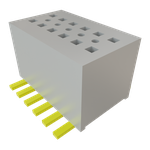 Conn Socket Strip SKT 12 POS 0.8mm Solder ST Top Entry SMD Tube