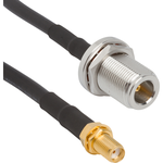 N-Type Straight Bulkhead Jack to SMA Straight Bulkhead Jack RG-58 50 Ohm 36 inches (914 mm)