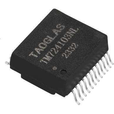 Taoglas-TMJK7036-1A98NL | RJ45 Integrated Connectors Connector Telephone and Telecom Conn RJ-45 F 8 POS 1.02mm Solder RA Thru-Hole 17 Terminal 1 Port Tray