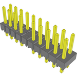 Conn Unshrouded Header HDR 20 POS 2.54mm Solder ST Top Entry Thru-Hole Bulk