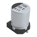 Cap Aluminum Lytic 33uF 50V 20% (6.3 X 7.7mm) SMD 0.17A 2000h 105°C T/R Automotive AEC-Q200