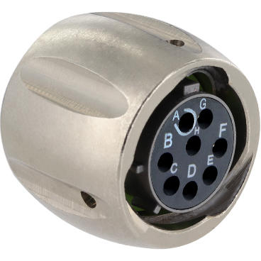 Eaton-UT0X612E8PW Steckverbinder, rund Conn Circular PIN 8 POS Solder Cup ST Cable Mount 8 Terminal 1 Port