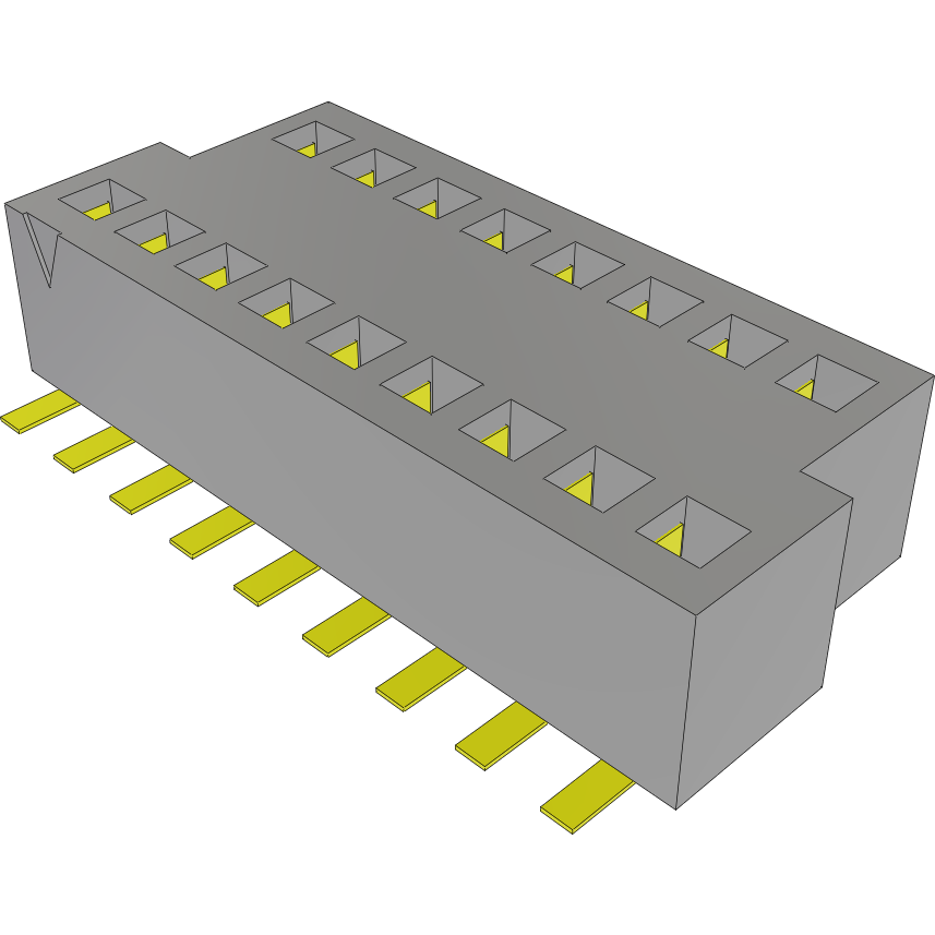 Samtec-BKS-117-01-L-V-A Steckverbinderleisten und Leiterplattenbuchsen Conn Socket Strip SKT 17 POS 1mm Solder ST SMD TIGER CLAW™ Tube