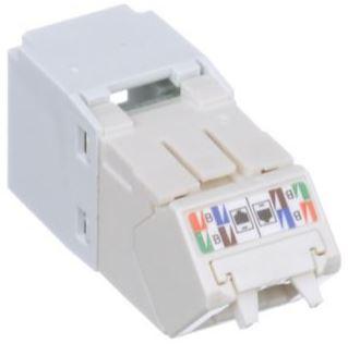 Panduit-CJUD688TGWH Raccordement téléphone et télécom Conn RJ-45 F 8 POS IDT Cable Mount 8 Terminal 1 Port Mini-Com® Cat 6 Bulk