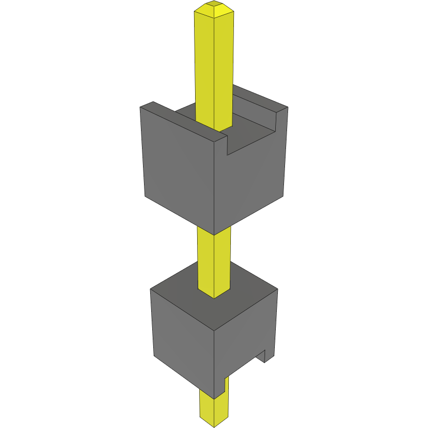 Samtec-DW-01-08-G-S-320 连接器插头及 PCB 插座 Conn Board Stacker HDR 1 POS 2.54mm Solder ST Top Entry Thru-Hole Bulk