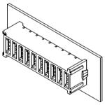 EXTreme Ten60Power Vertical Receptacle Assembly, 1 Power Circuit