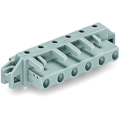 WAGO-232-835/031-000 Piastre connettori e prese PCB THT Female Header, 0.6 x 1.0 mm solder pin, angled, clamping collar, Pin spacing 7.5 mm, 5-pole