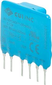 CUI Inc-PBK-1-9 Alimentazione da CA a CC AC/DC Power Supply Single-OUT 9V 0.111A 1W 6-Pin SIP Module